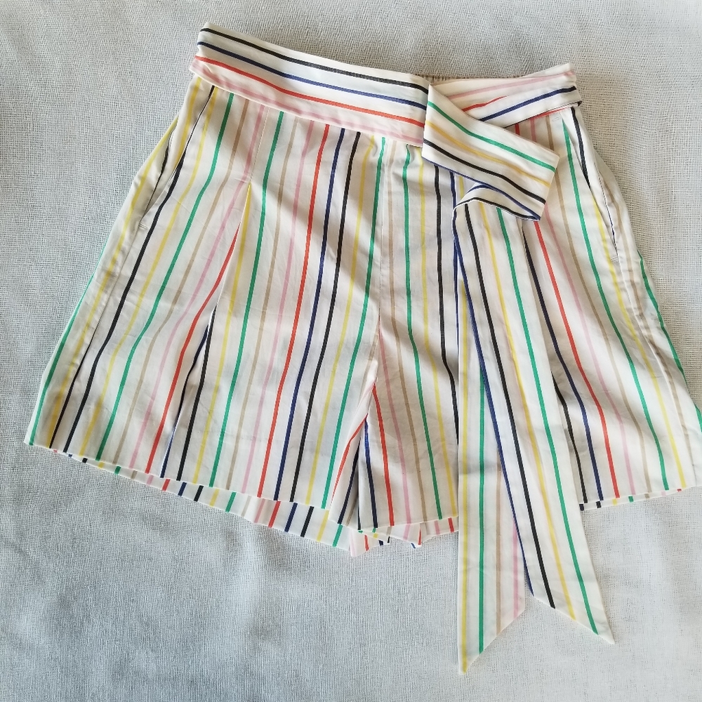 J. CREW Cotton Stripped Shorts